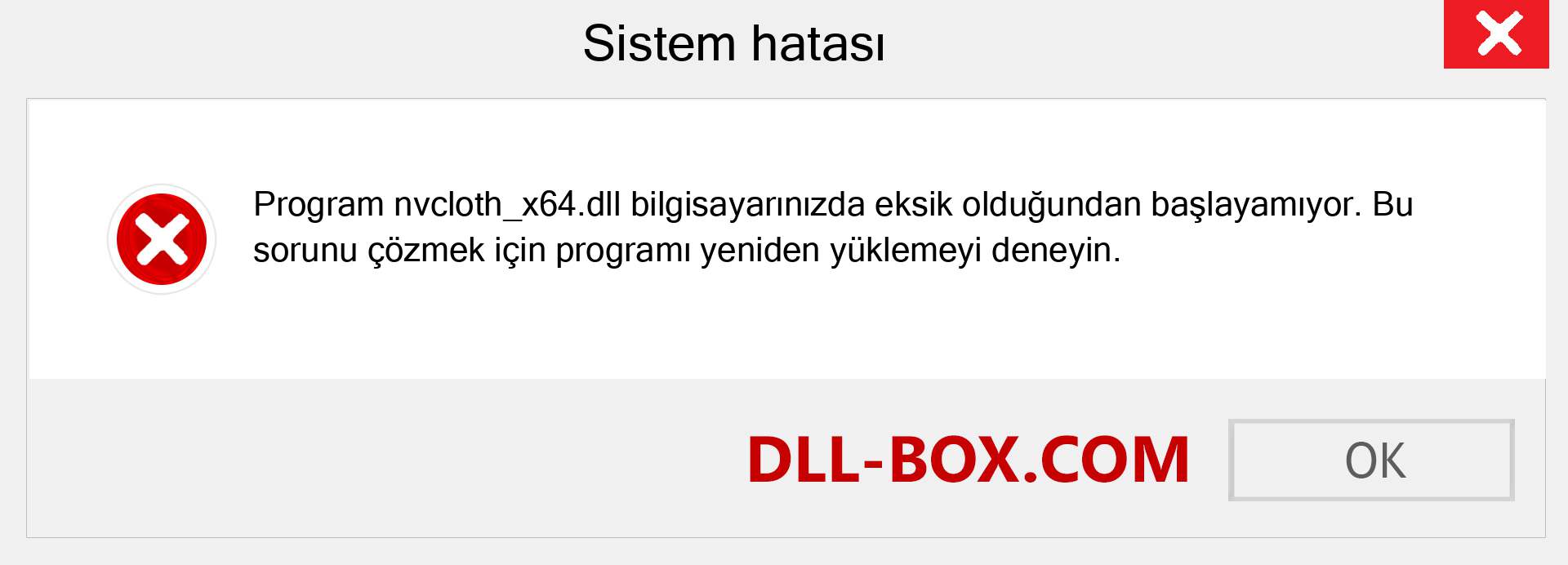 nvcloth_x64.dll dosyası eksik mi? Windows 7, 8, 10 için İndirin - Windows'ta nvcloth_x64 dll Eksik Hatasını Düzeltin, fotoğraflar, resimler